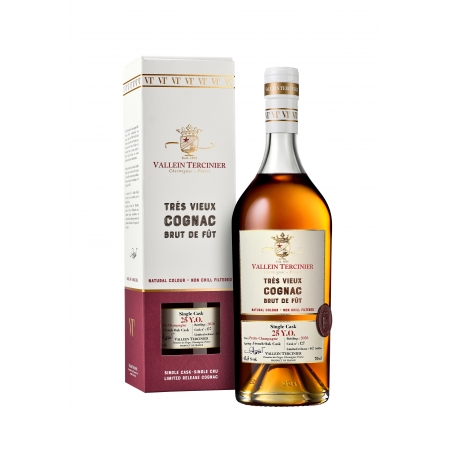 25 years old Petite Champagne single cask limited edition Vallein Tercinier Cognac